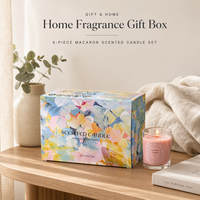 Coffret Cadeau de Bougies Parfumées – 6 Bougies en Verre pour Mariages, Décoration d'Intérieur, Logo Personnalisé, Vente en Gros