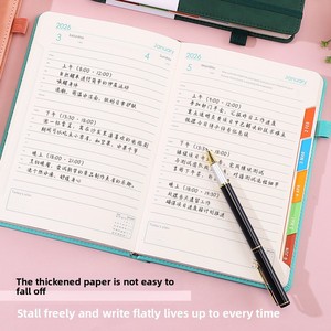 Leather Cover Daily Plan <strong>Notebook</strong> A5 Notepad <strong>Diary</strong> Book - Product Image 2