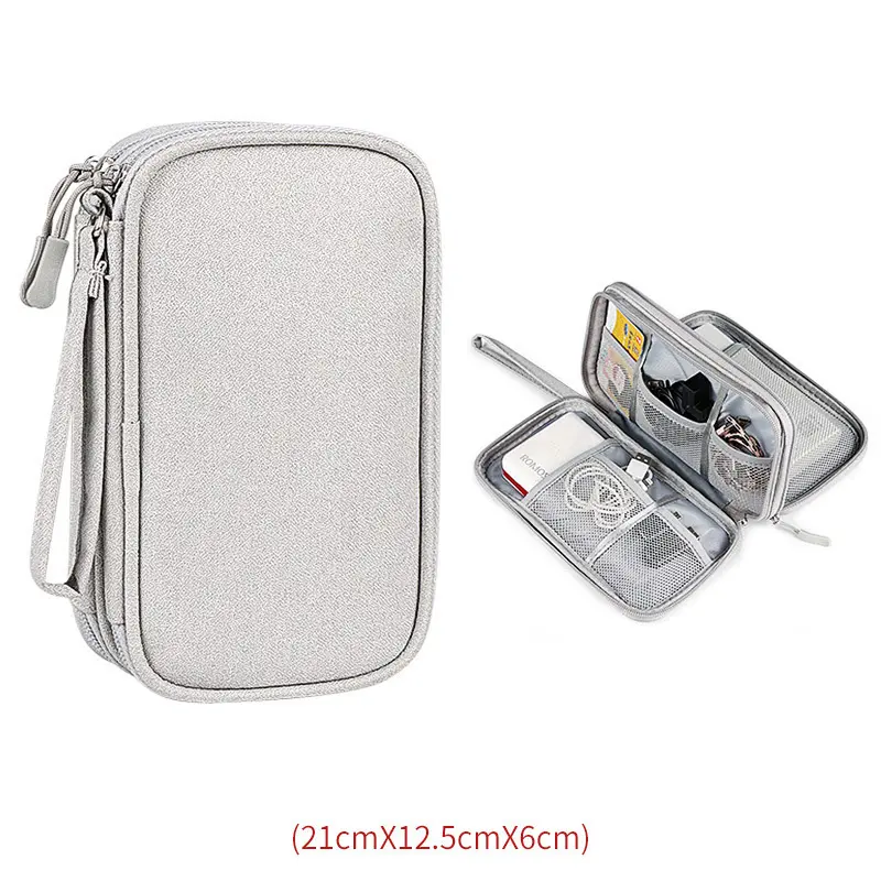 OEM Wholesale Gadget Organizer Electronic Accessories Organizer Cable Bag Small Gadget Storage Bag Pouch Cables Powerbank Charge