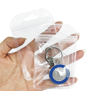 Transparente <span class=keywords><strong>PVC</strong></span>/PE Reißverschlussbeutel mit Aufhängeloch Wiederverschließbare Kunststoff-Verpackungsbeutel - Product Image 4