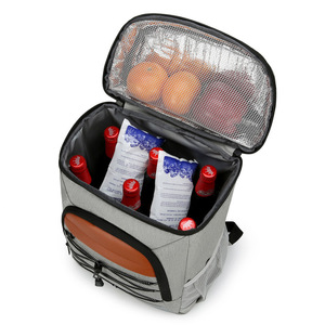 Mochila Aislada de Gran Tamaño, Bolsa Refrigerante para Picnic con Bolsillos para Botellas de Vino, Tela Oxford Impermeable y Ligera - Product Image 4