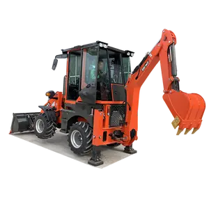 Heavy Machinery Exporter Earth-moving Machinery TBL15-10 4 Wheel Drive Small Mini Backhoe Loader