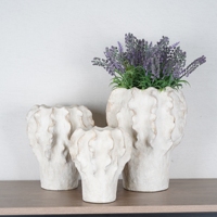 Pot de fleurs en ciment fait main, moderne, simple et écologique, pour balcon, jardin, décoration intérieure, cactus, succulentes, emballage en carton