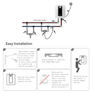 Chauffe-eau électrique Haier 15L, réservoir de stockage, classe A d'efficacité énergétique, commande mécanique pour camping-car, voiture et utilisation en extérieur - Product Image 6