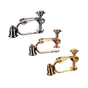 Boucles d'oreilles à clipser, type vis, boucle de bijoux électroplaquée, sans perçage, pour un usage quotidien, unisexe - Product Image 1