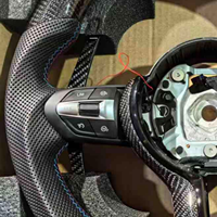Volant en fibre de carbone avec LED pour BMW F10 E90 E92 F30 F32 F80 F82 M2 M3 M4 M5, pièces de modification intérieure pour véhicules General Motors