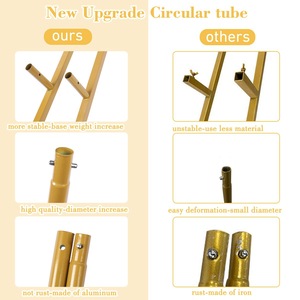 Arche circulaire en métal multifonctionnelle de haute qualité, réglable, pour fête d'anniversaire, support circulaire en métal, arche de mariage, vente chaude - Product Image 5