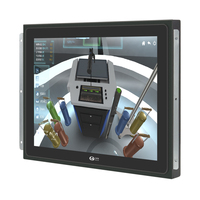 IP65 étanche 10 points capacitif cadre ouvert écran tactile industriel LCD 185 pouces moniteur