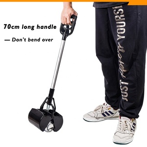 Strumento per la pulizia degli animali domestici Dog Cat Catcher Scoop Easy Pick Up 70cm manico lungo raccoglitore di cacca di cane in alluminio - Product Image 4