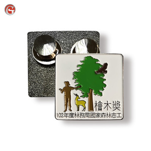 Football Round clothing magnetic police car security Recycled custom Hard soft enamel Metal Lapel Pins Badges - Product Image 5