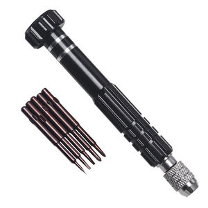 Taşınabilir Mini paslanmaz çelik onarım aletleri seti siyah renk oluklu çapraz tornavida gözlük kol saatçiler için aracı - Product Image 1