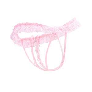 กางเกงในจีสตริงลูกไม้วาบหวิวสำหรับผู้หญิงผู้ใหญ่กางเกงในจีสตริงระบายอากาศได้ดีผ้าสแปนเด็กซ์/ โพลีเอสเตอร์ - Product Image 2