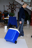 Offre Spéciale Promotion haute qualité personnalisé OEM 54L polyuréthane isolé thermique roue de chariot bière glace boîte de refroidissement