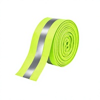 Sangle en polyester réfléchissante haute visibilité pour sacs à dos de sécurité extérieurs et accessoires de vêtements de travail