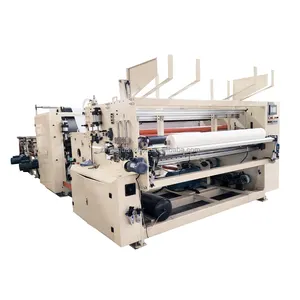 Factory Price Toilet Paper Kitchen Towel Roll Glue Lamination Rewinding Machine