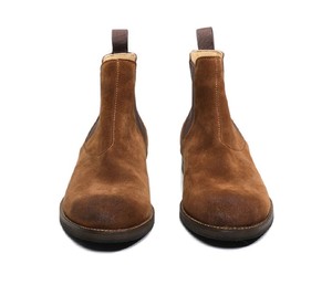 Botas <span class=keywords><strong>Chelsea</strong></span> Casuales de Cuero Genuino para Hombre, Color Marrón, Tacón Alto, Altura al Tobillo, para Invierno, con Plantilla de Goma, de Fábrica - Product Image 3