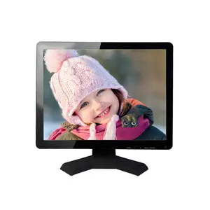 Monitor lcd tft de 17 polegadas 1280*1024, alta resolução, retroiluminado led, para computador e pc