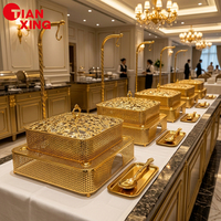 TIANXING Luxuriöser 8L Hängender Chafing Dish mit Brennstoffheizung, Buffet-Speisenwärmer für Bankette und Hotels, Großhandel