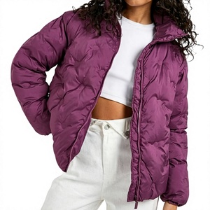 Custom <b>Women</b> Puffer <b>Jacket</b> Winter Warm Quilted Insulated Bubble <b>jacket</b> <b>Lightweight</b> Windproof Fashion Outerwear OEM ODM - Product Image 1