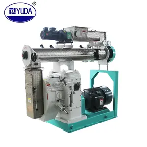 YUDA 8T/H Automatic Feed Pellets Production Line/Animal Feed Plant/Ring Die Pellet Mill 55KW