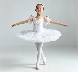 ชุดบัลเลต์ปักลายสีขาวระยิบระยับสำหรับเด็กมืออาชีพ ชุดเต้นรำ <span class=keywords><strong>Swan</strong></span> <span class=keywords><strong>Lake</strong></span> แบบสั่งทำพิเศษสำหรับเด็กผู้หญิงสำหรับการแสดงบนเวที - Product Image 4