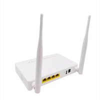 JUQU ONU ONT GPON F609 V3.0 Bekas Hemat Biaya, 4FE WiFi 300Mbps 2.4GHz 5dBi SC UPC Peralatan Fiber Optik FTTH Modem Rumah