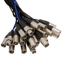 Boîtier de câblage multiprofessionnel pour scène, longueur 20m/30m/50m, avec 16/20/28/32 canaux XLR, boîtier de scène audio XLR