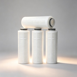 Cartouche filtrante plissée en PTFE résistante aux solvants, 20 pouces, avec capuchon d'extrémité à 226 ailettes, pour utilisation chimique et semi-conductrice - Product Image 3