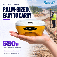 Receiver GNSS Target V300, Base Rover Handheld GPS RTK, Instrumen Survei GNSS, Kode Permanen Tanpa Gagal RTK