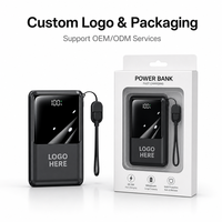 Batterie externe portable en gros du fabricant, 20000 mAh, chargeur mobile haute capacité, charge rapide PD 22,5 W, mini Power Bank