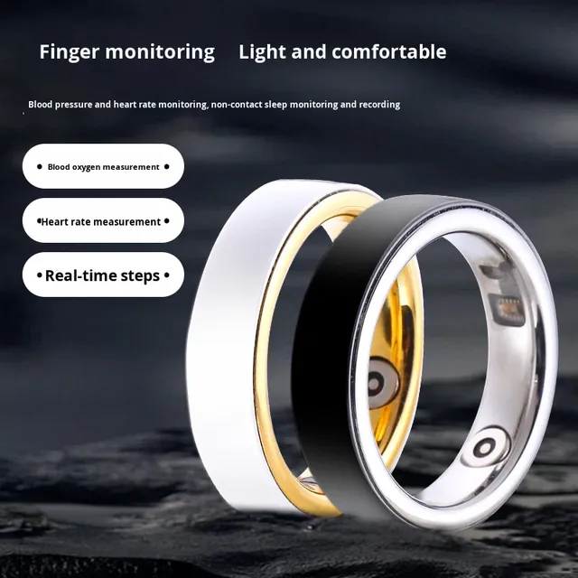 2026 New Smart Ring for Couples Health Tracker Heart Rate Sleep Monitor IP68 Waterproof Jewelry Smartring Gift IF-R03C