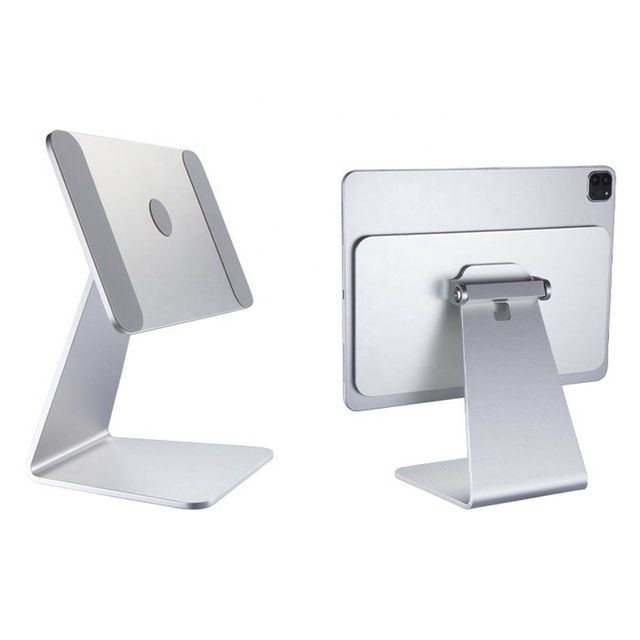 High Quality Aluminum Adjustable Desk 360 Rotation Magnet Tablet Stand 12.9 Pro Stand Magnetic Accessories Holder for Ipad
