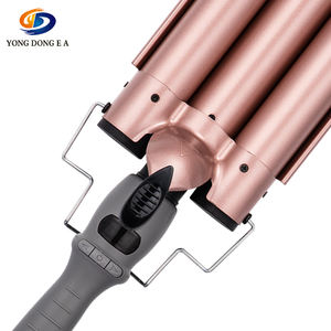 เครื่องดัดผมปรับความร้อนได้อย่างรวดเร็วขนาด32มม.,เครื่องม้วนผม3บาร์เรลคู่มือและทันสมัยไม้กายสิทธิ์ - Product Image 5