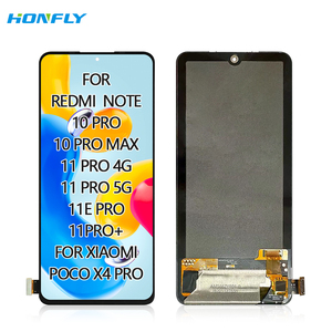 Honfly telefono cellulare lcd touch screen digitalizzatore per <span class=keywords><strong>Xiaomi</strong></span> per Redmi note 10 pro max 11 pro + Plus 4G 5G poco x4 Pro display lcd - Product Image 1