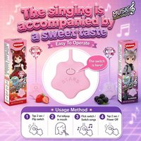 Buffer Sealed Color Box Beengeleidingsmuzieklollipop Zero Sugar Berry Hard Candy Geen Bluetooth-opladen Eenvoudige bediening