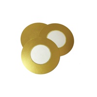 Buzzer en céramique industriel 40-42mm 4kHz en laiton 16-24V DC Sondeur piézoélectrique pour alarmes incendie et équipement d'usine