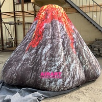 Volcano gonflable géant, éducatif, design en usine, montagne brûlant