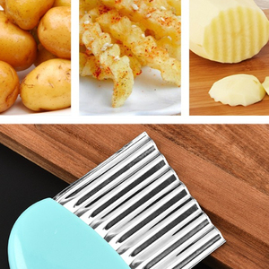 Coupe-frites et légumes ondulés multifonctionnel en acier inoxydable personnalisé – Outil de cuisine pour la cuisson et les cadeaux - Product Image 2