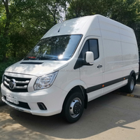 Nouveau fourgon utilitaire électrique FOTON View I9 4X2 blanc, camionnette électrique à traction avant pour la livraison logistique express urbaine