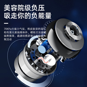 Intelligent Electric Meridian Scraping Instrument Vacuum Suction <b>Heating</b> Massager Rechargeable <b>Usb</b> Power Gray Green G07 - Product Image 1