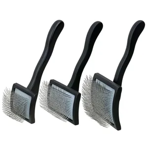 Professional Salon Slicker Brush 135&deg; Curved Pins Deep Undercoat Cleaner Matted Fur Remover for Long Hair Pets - Product Image 3