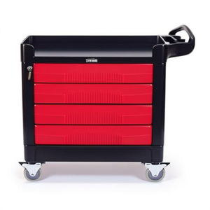 Carrello Portautensili con 4 Cassetti Rosso, Organizzatore Industriale Mobile per Attrezzi - Product Image 2