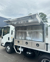 Boîtes à outils plates en aluminium avec revêtement en poudre, rangement d'outils avec tiroirs pour camions utilitaires, plateau et artisans