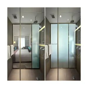 Gaoming extra clear magic switchable PDLC self adhesive smart film for glass windows doors