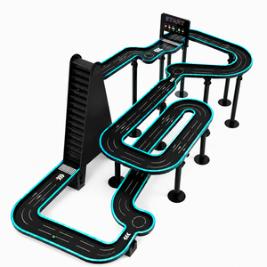 Circuit de course en marbre Blue Edge Design avec élévateur de billes, grand équipement de jeu interactif pour aire de jeux intérieure - Product Image 3