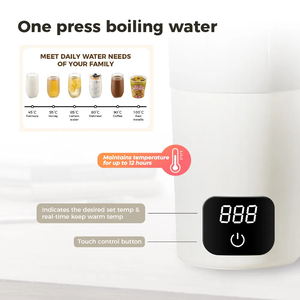 Smart Portable Mini <b>Kettle</b> With 6 <b>Temperature</b> <b>Control</b> Boiler Trips for Home Travel or Hotel Use <b>Temperature</b> Controlled - Product Image 4