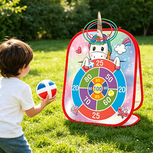 Gioco di Lancio Anelli per Bambini, Gioco Interattivo Multiuso per Giardino, Cortile e Feste in Famiglia - Product Image 1
