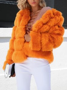<span class=keywords><strong>Veste</strong></span> courte matelassée chaude et moelleuse pour <span class=keywords><strong>femme</strong></span> Loveimgs, sans col, en fausse fourrure, style <span class=keywords><strong>Teddy</strong></span> <span class=keywords><strong>Bear</strong></span>, pour l'hiver - Product Image 3