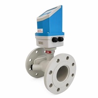 High Stability 4-20mA OCT 90~230VAC Inline Digital Flow Meter Stainless Steel Chemical Liquids Water Oil Sodium Hydroxide OEM