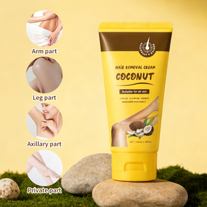 <span class=keywords><strong>Crème</strong></span> <span class=keywords><strong>dépilatoire</strong></span> à la noix de coco OEM/ODM, <span class=keywords><strong>crème</strong></span> <span class=keywords><strong>dépilatoire</strong></span> efficace, <span class=keywords><strong>dépilatoire</strong></span> doux pour toutes les <span class=keywords><strong>parties</strong></span> du corps, soin de la peau pour une peau lisse - Product Image 1